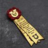 40k Aquila Purity Seal Imperial Skull Brooch - Gothic Red Skeleton Head Pin for Adeptus Mechanicus Gamers Gift