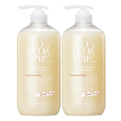Lauderette Color Fit Sailing Coco Hair Shampoo 1000ml, 2 unità, 1L