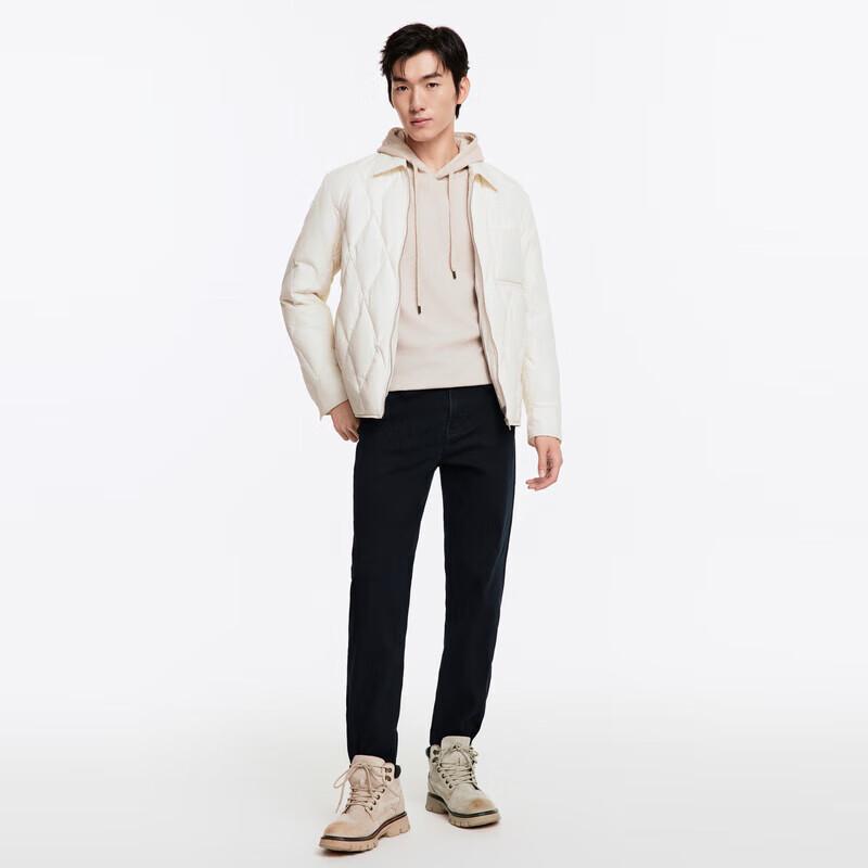 Joemoon Men's Wool Blend Straight-Leg Jeans