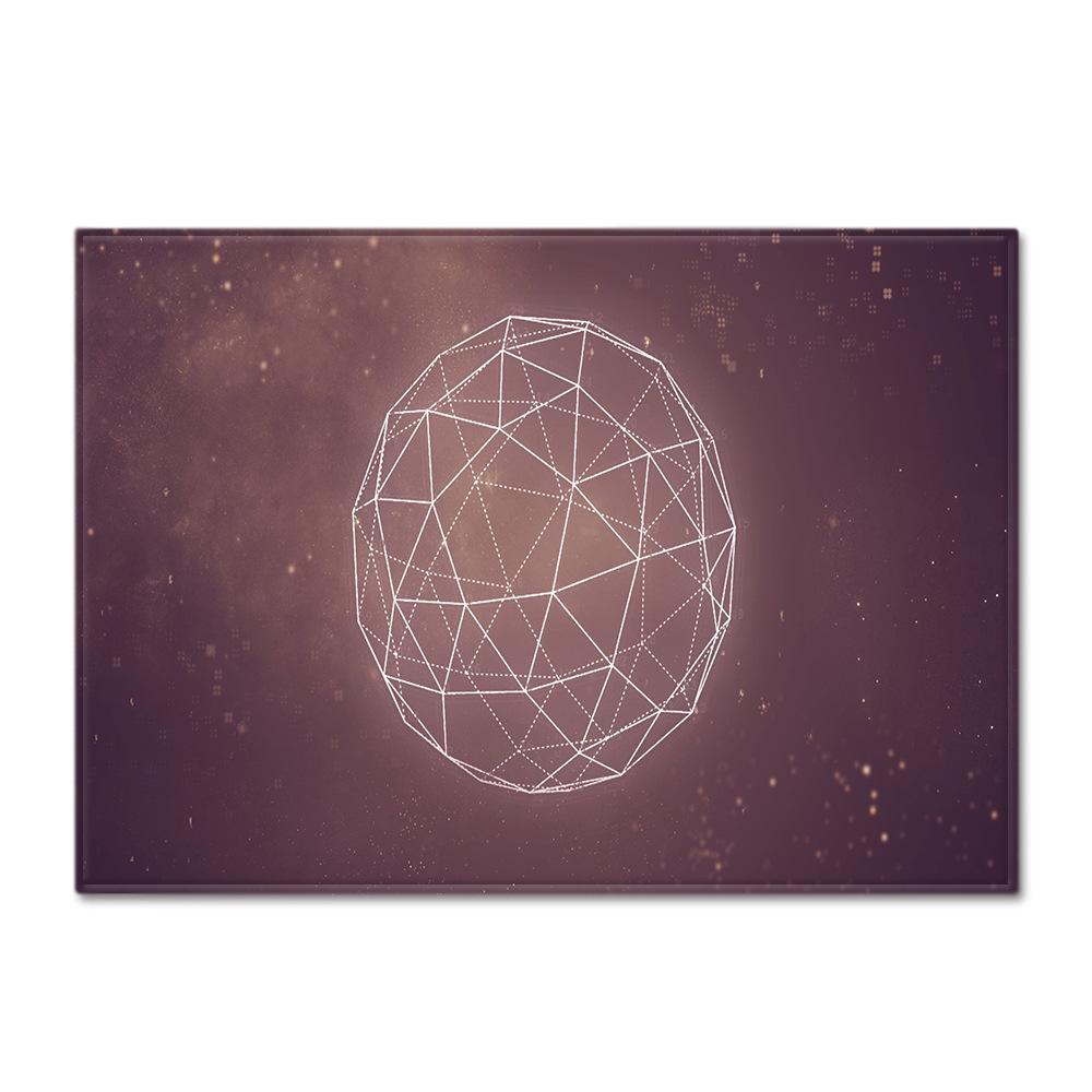 Geometric Shaped Floor Mat Bedroom Dining Room Carpet Carpet Doormat