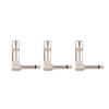 3Pcs 6.3mm 1 4inch L Type Instrument Audio Microphone Cable Connector Right Angle Plug Jack