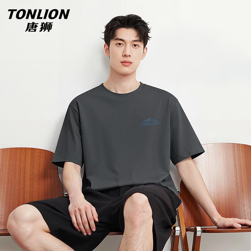 TonLion Men's Double-sided Cooling Short Sleeve T-shirt