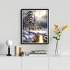 DIY Winter Snow Scenery 5D Diamond Painting Full Round Drill Mosaic Landscape Diamond Embroidery Cross Stitch Christmas Gift