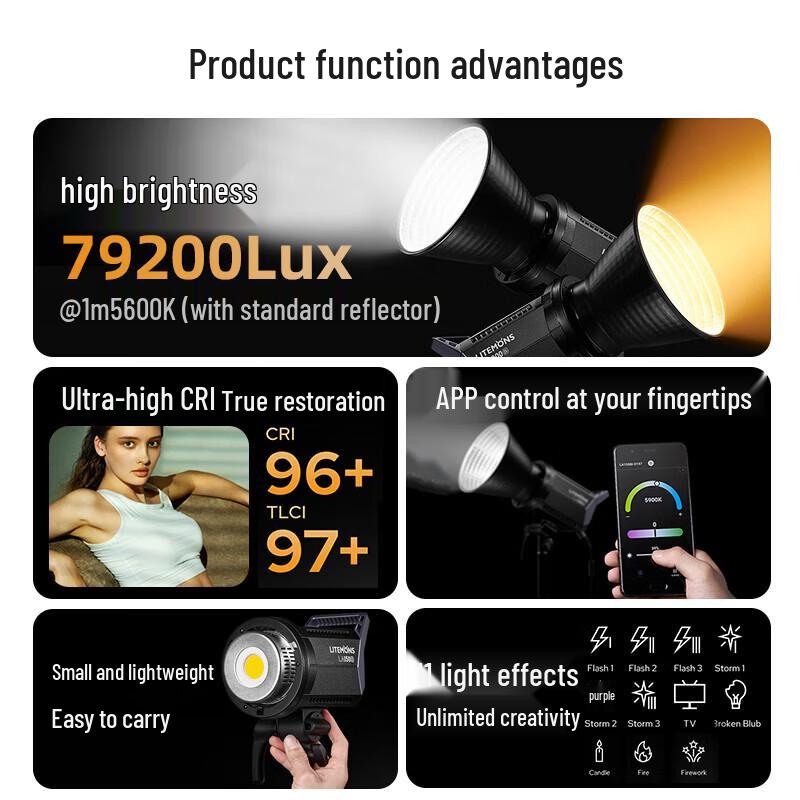 Godox LA200Bi Bi-Color LED Photography Light Kit