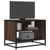 VidaXL TV Cabinet Brown Oak 61x40x46 Cm Engineered Wood and Metal, TV Stand, Hi-fi Cabinet, Entertainment Center, Buffet 848883