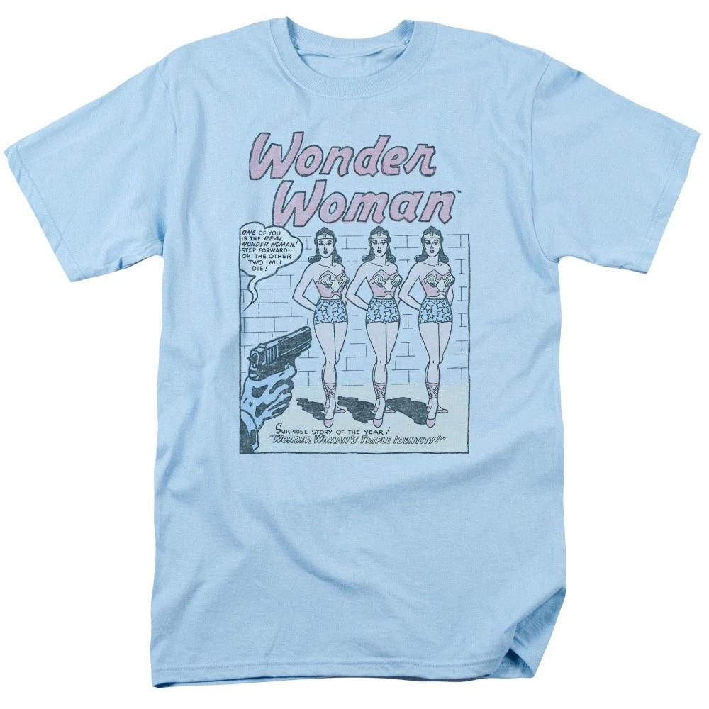 DC Comics - Wonder Woman - Multiple - Unisex Short Sleeve Children s T-shirt - Blue 120