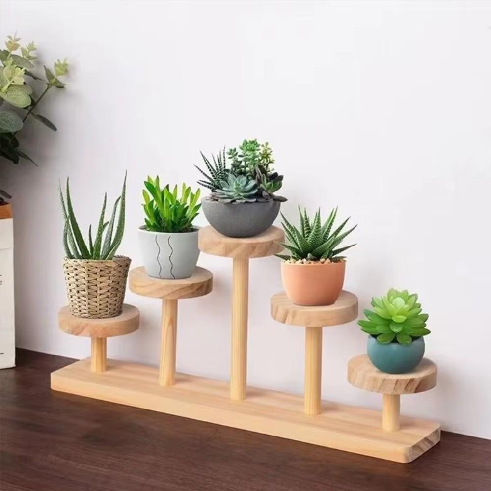Wood Walnut Jewelry Rack Multi Round Multi-layer Stepped Desktop Display Stand Versatile Cosmetic Ornaments Rack