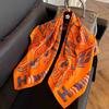 91Cm square scarf silk scarf women's new literary and fashion scarf accessories autumn and winter retro versatile shawl
