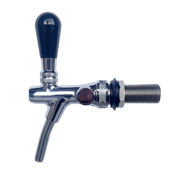 Robinet tireuse à bière - ICH-ZAPFE.DE - Chromé - 7 mm - Système de fermeture automatique - 35 mm