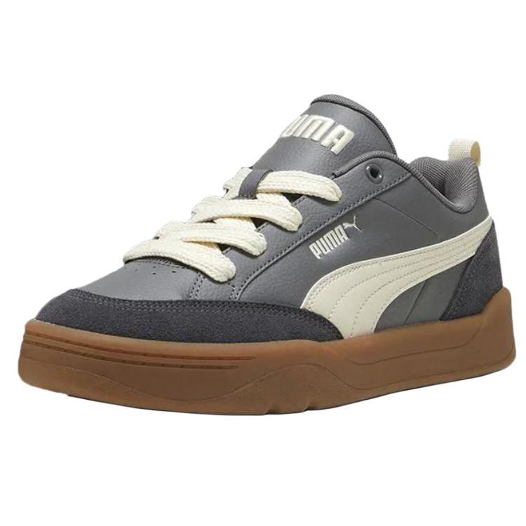 PUMA Park Lifestyle Дышащие и нескользящие Низкие кеды для скейтборда Унисекс Серый 397262-04 35.5