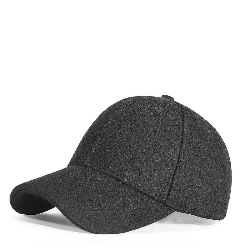 Wool Blend Fleece-Lined Duckbill Cap – Trendy & Warm Autumn/Winter Hat for Men, Women, and Seniors