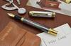 Xezo Maestro Fountain Medium Marine Tahitian Black White 18kt No Two Pens Are Pen, Nib, Iridescent, Origin, & Mother-of-Pearl, Gold-Plated Fittings.