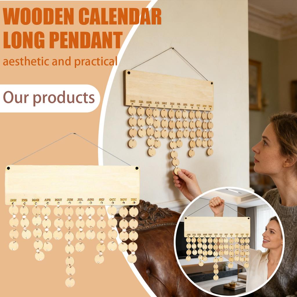 Targa per compleanno in famiglia, calendario promemoria per compleanno in legno da appendere fai da te