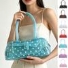 Dopamine Polka Dot Transparent Jelly Bag Solid Color Shoulder Bag Fashion Bowling Bag  Outdoor