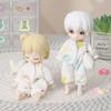 7 Farben Süße Puppe Gestreifte Pyjama Kleidung Anzug Für Gsc Ob11 Obitsu 11 Puppe Overall Für 1/12 Bjd Puppe Nachtwäsche Zubehör Set