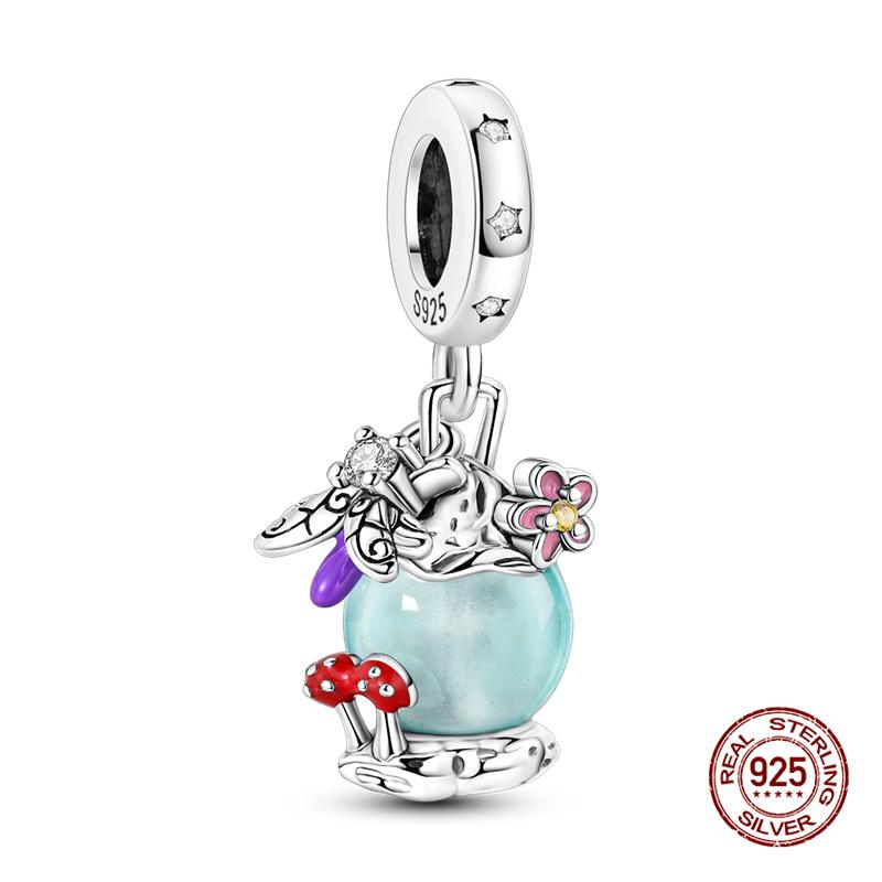 New In Charms Copper Firefly Luminous Oil Lamp Charms Beads Fit Women 3Mm Original Bracelet Necklace Diy Fine Jewelry Gifts