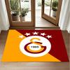Galatasaray FC Design Crystal Velvet Rug Soft Decorative Mat for Bedroom Entrance