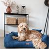 Legowisko Ortopedyczne Denzoo Milano Navy Blue "Xl" 100X80 Kojec Sofa Posłanie