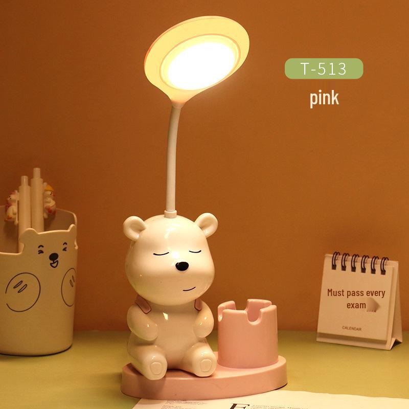 Custom Logo Small LED Table Lamp - Eye-Protecting USB Reading Light for Gifts & Promotions