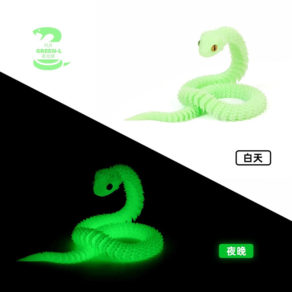 3D Printed Snake Decoration Printed Animal Desk Accessories Room Decor Table Funny Snake Year Ornament Gifts Home Wiccan Decor
