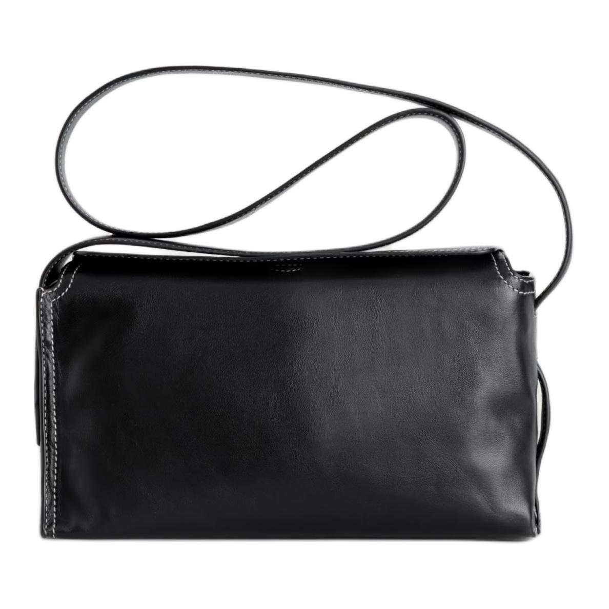 

COS Plinth Magnetic Seal Sheepskin Crossbody Bag Women bags Black 1327187001 Black