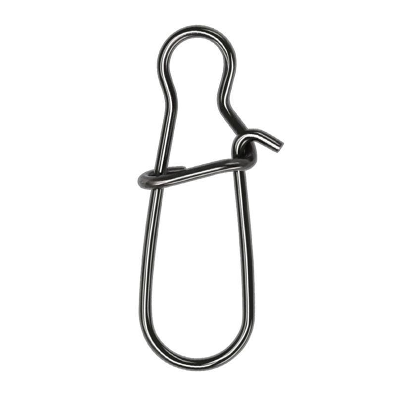 100PCS Black Strengthen Quick Snap Hook Connection Ring For Lure Fishing Accessories 10  For Hard Baits Or Soft Baits