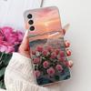 For Samsung Galaxy A24 4G Case SM-A245F Cover Fashion Flower Marble Soft Silicone Phone Covers For Samsung A14 A34 A54 5G Fundas