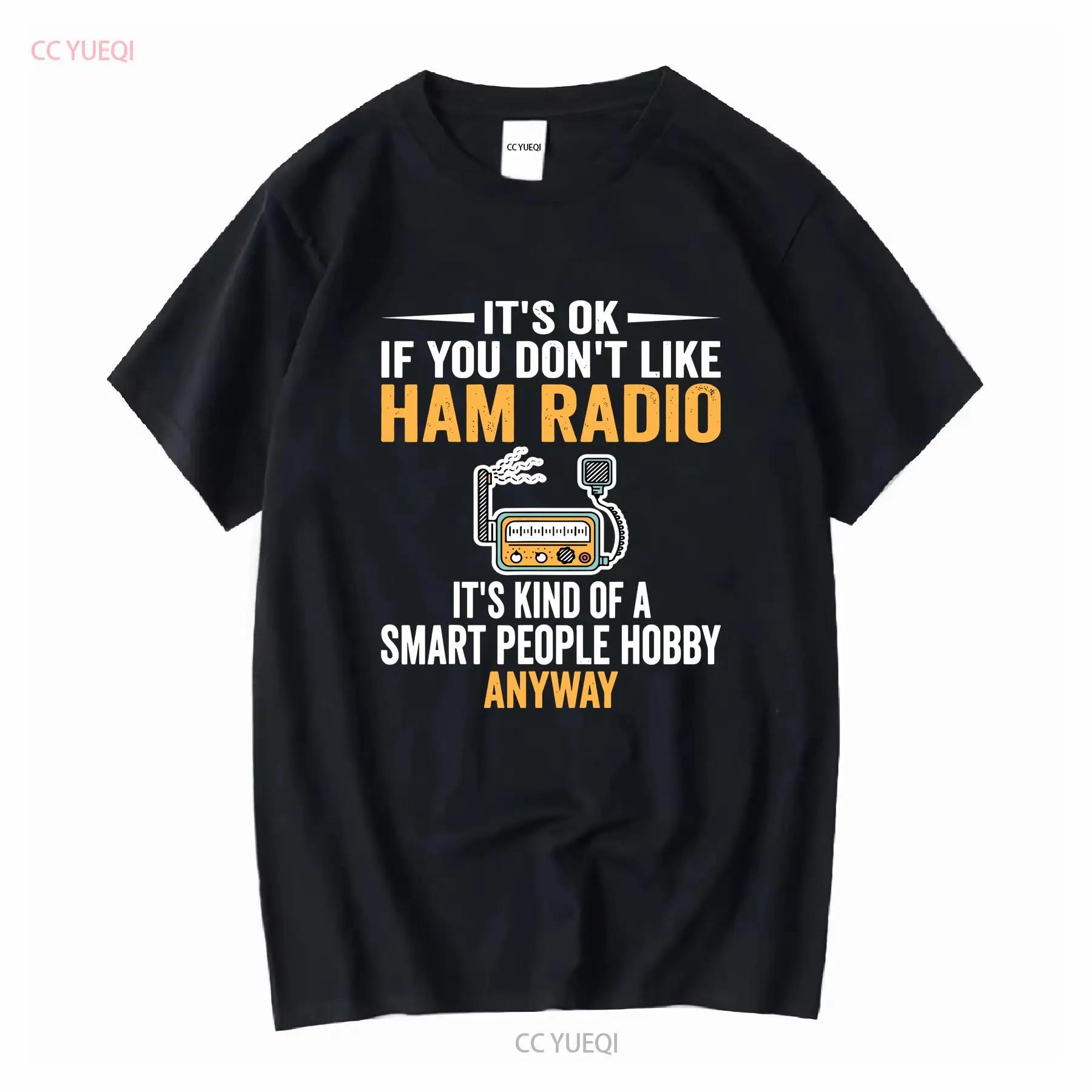 Prmo Sale Smart People Hobby Ham Radio Operators Amateur T Shirt long or short sleeves vintage Washed streetwear Casual graphic S разноцветный