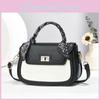 Elegant Patchwork Small Shoulder Bag Fashionable Color Contrast Tote For Women