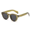  New Retro Round Punk Men Sunglasses Fashion Brand Designer Women Rivets Sun Glasses Shades UV400