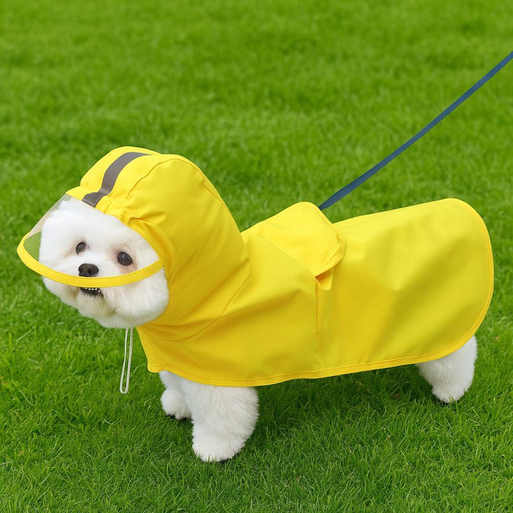 Adjustable Dog Raincoat Waterproof Puppy Rain Jumpsuit Practical Pet Waterproof Jacket  Walking