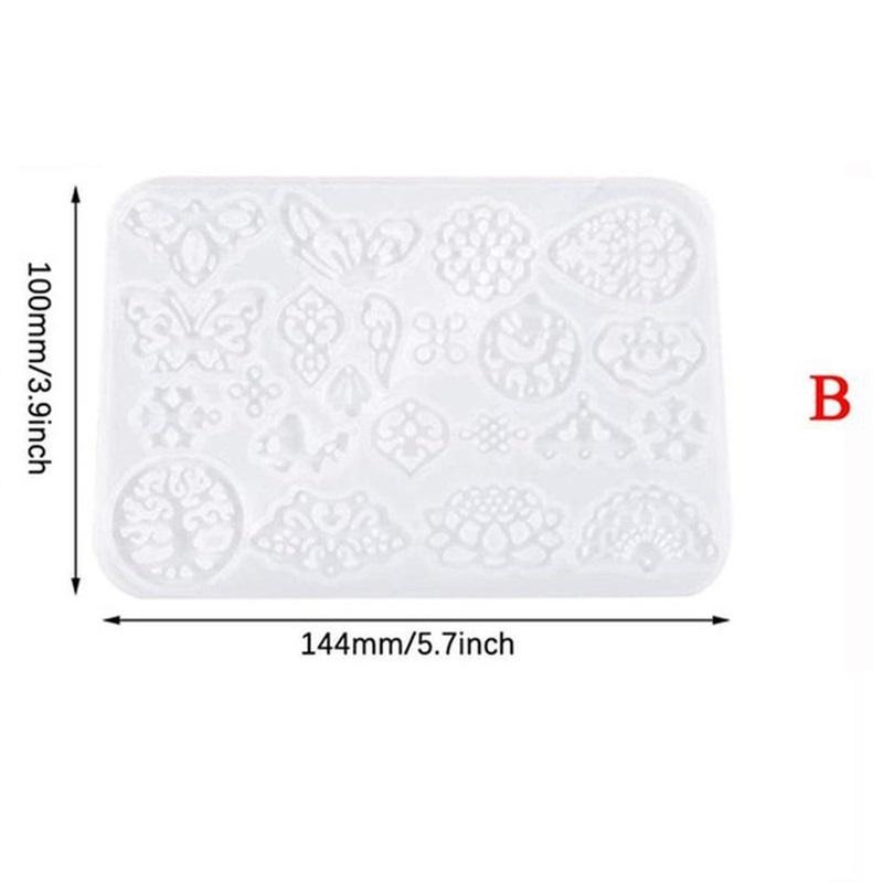 

Прозрачная модель ожерелья из эпоксидной смолы «сделай сам», подвески, силиконовые формы, формы для сережек с кристаллами, смоляные формы