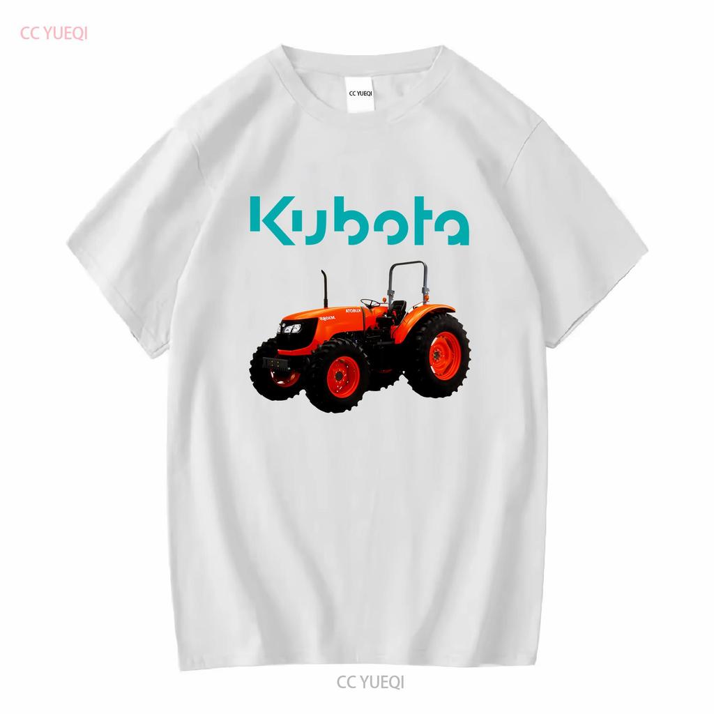 Kubota Tractor Farm Logo Mens Black T Shirt Size S To 3XL Vintage Washed Stylish Casual Designer Clothes Soft