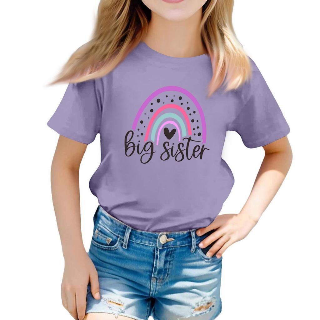 Toddler Girl Boy T-Shirts Kids Top Boys And Girls Printed Short Sleeved T-shirt