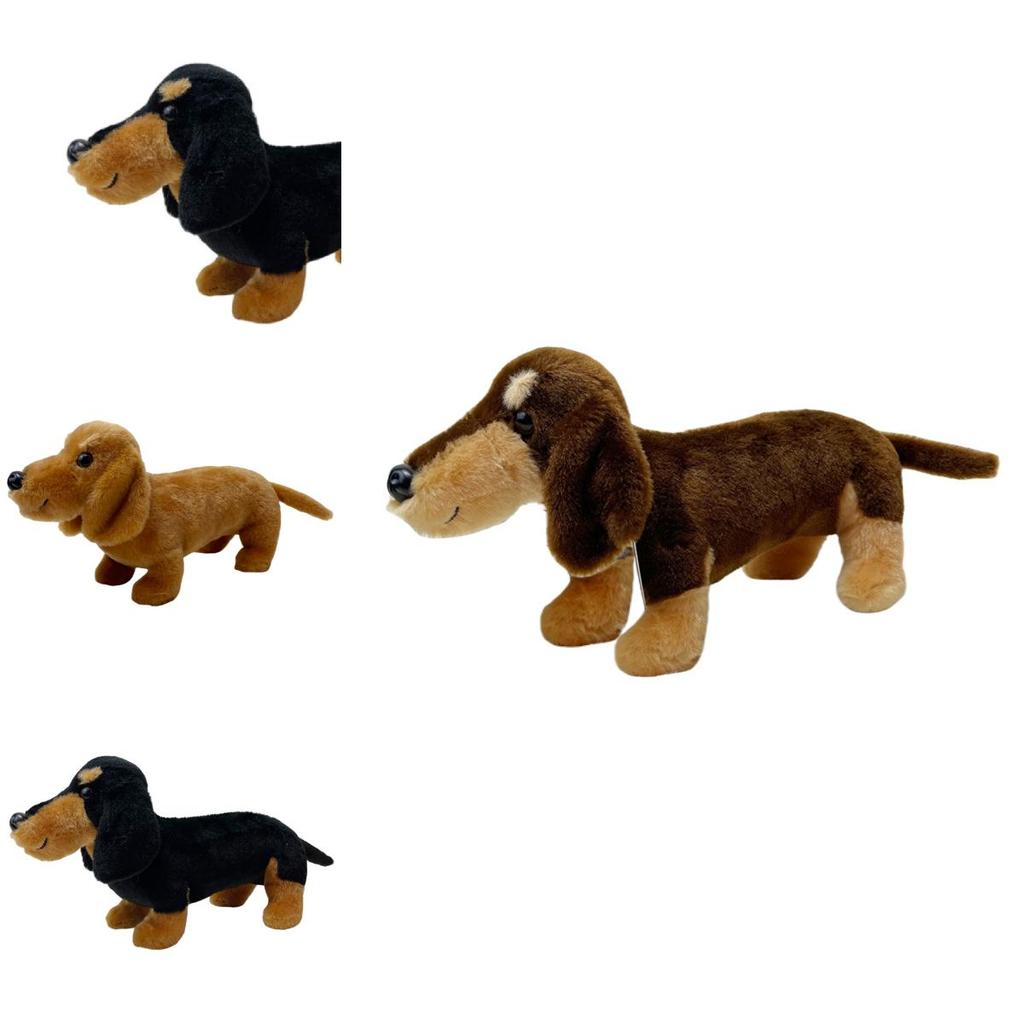 Cute And Cuddly Shorthair Dachshund Plush Toy Available In 3 Colors!" Characters)