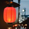 Lantern Japanese Lanterns Hanging Paper Silk Chinese Outdoor Lamp Style Ornament Waterproof Bar Decorations White