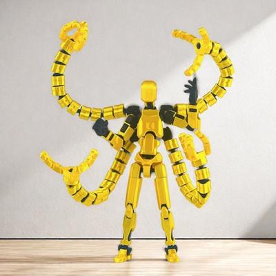 3D Tištěná Robotická Akční Figurka s Příslušenstvím Pohyblivé Klouby Model Robota Hračka Artikulovaná Figurka Domácí Kancelář Dekorace Ozdoba