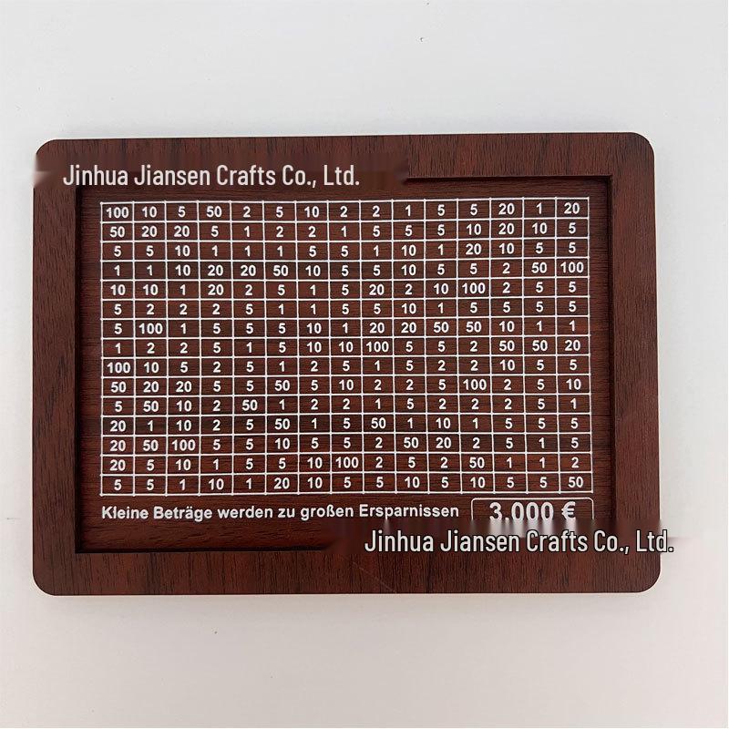 Children's Wooden Savings Box with Counter