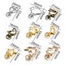 10Pcs/Lot Mix Color Keychain Moon Dog Cat Dolphins Cloud Heart Key Chain DIY For Jewelry Making Findings Accessories Supplies
