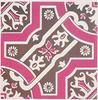 Nitoms decolfa Tile Stickers, Pink, Kitchen Decor, Oil Stain Prevention, Pack of 4, M4000