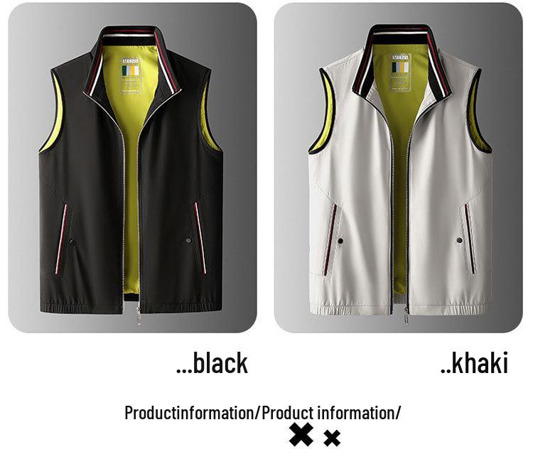 Men's High-End Detachable Hooded Vest: Stylish, Casual, Sleeveless Outdoor Sportswear for Spring and Autumn