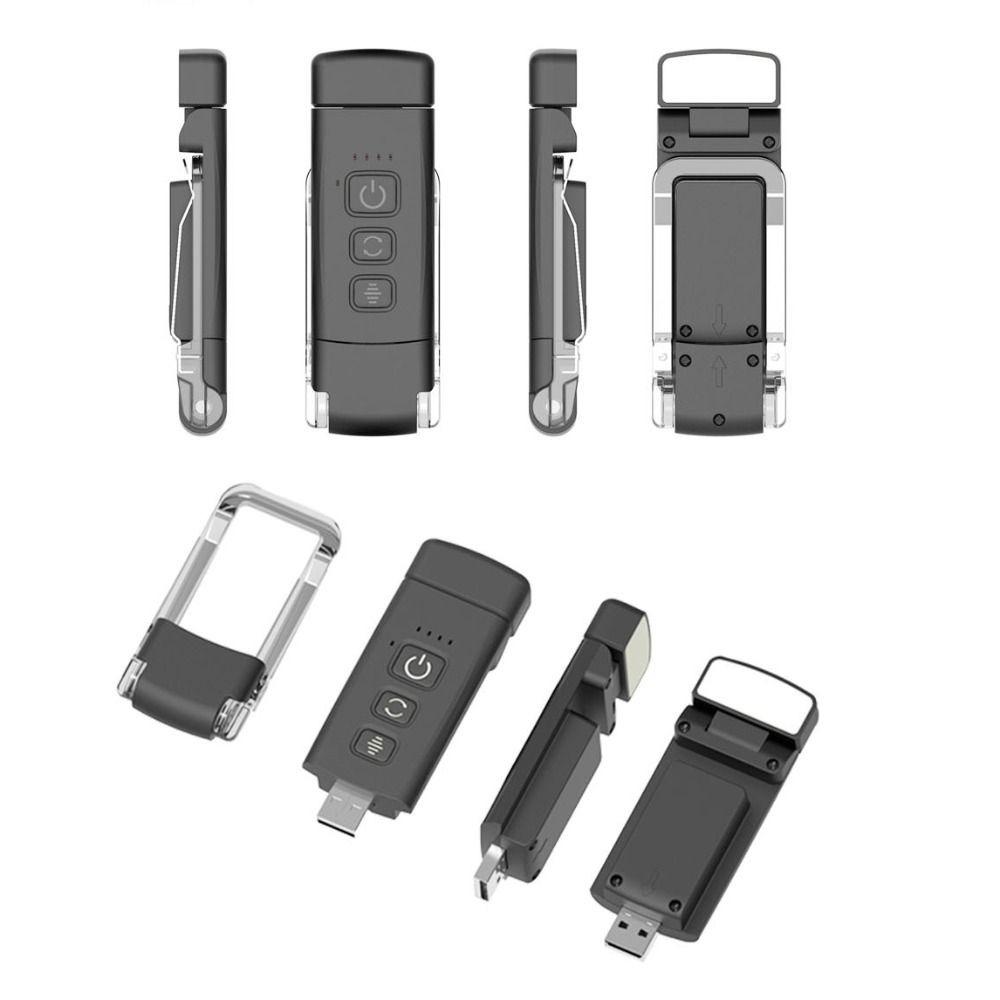 USB Rechargeable Reading Light 3 Colors Light Lamp Clip New Bookmark Night Light Reading