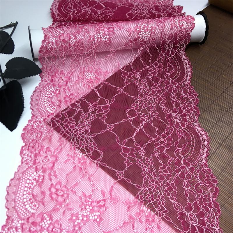 

Эластичное кружево шириной 20,5 см, эластичная швейная кружевная ткань для нижнего белья, бюстгальтера, трусов, платья, одежды, рукоделия 3 meters x 20.5 cm красный