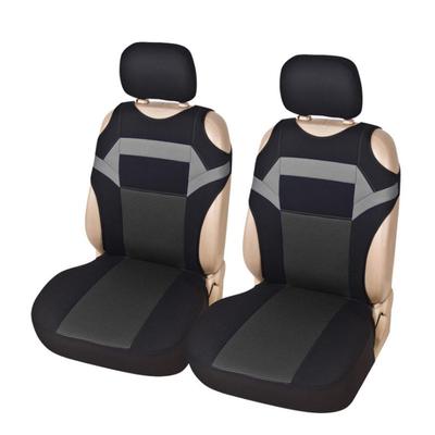2-teiliges Set Universal Autositzbezüge Netz Schwamm Innenzubehör T-Shirt Design Vordersitzbezug für Auto/LKW/Va