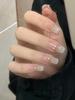 Handmade Nail Wearing Gradient Naked Color Student Pure Desire Sparkling Cute