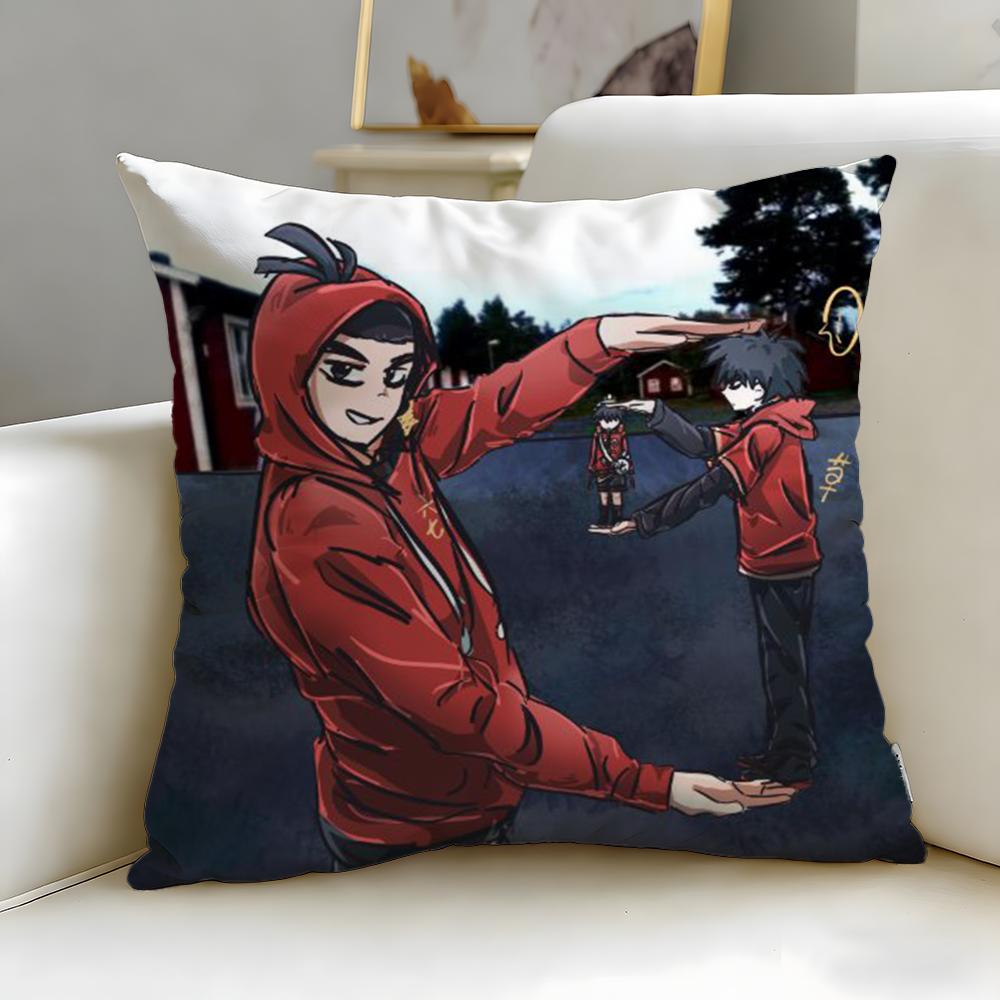 Beliebte Zeichentrickserie Scissor Seven Kissenbezug Weich Leicht zu waschen Kissenhülle Vielseitig für Sofa Bett Reise und Büro