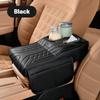 Auto-Armlehnenbox mit 2 Getränkehaltern, Taschentuchspender, Armlehne mit Aufbewahrungstasche, Auto-Leder, Höhenverstellung, Schutzabdeckung, Polster