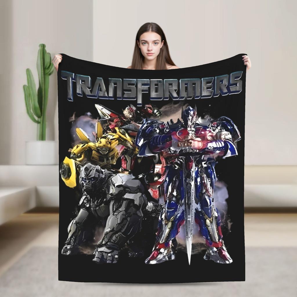 Transformers Decepticons Soundwave Blankets Robot Flannel Funny Warm Throw Blanket for Bedspread Spring/Autumn Couch