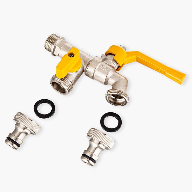 Honggong Brass Outdoor Dual Outlet Faucet