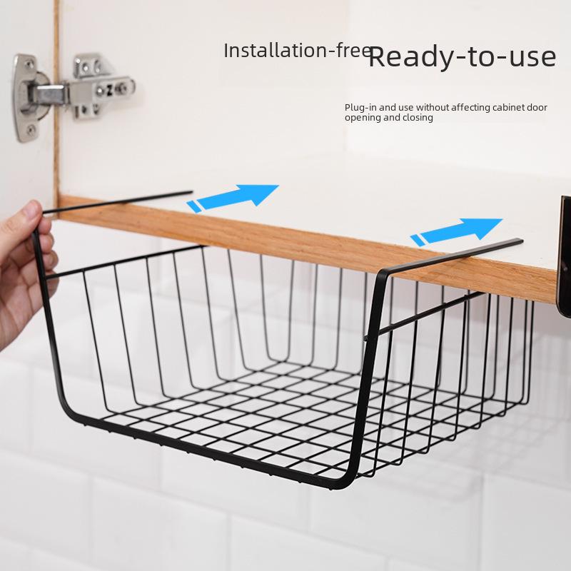 Universal Iron Kitchen Cabinet Hanging Storage Basket
